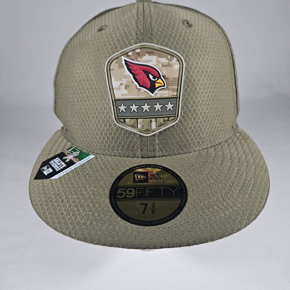 Arizona Cardinals New Era 59FIFTY Salute to Service Fitted Hat 7 3/8 NFL Cap